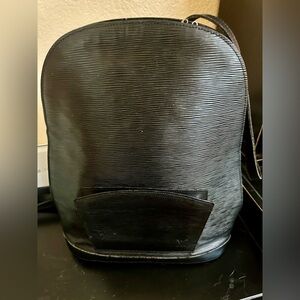 Vintage Black Epi Leather Backpack